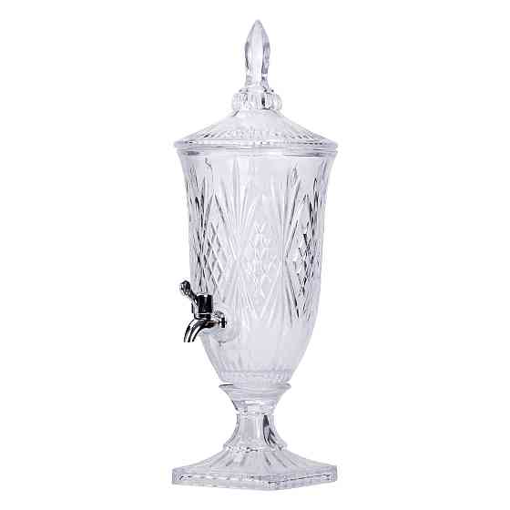 Лимонадниця з краном на ніжці скляна для напоїв 2 л 46 см HP-19-15 Київ