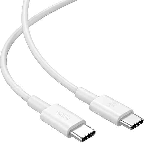 Кабель Brevia Type-C to Type-C 60W 1м, білий ZIP (55100WCCZ1) Львів