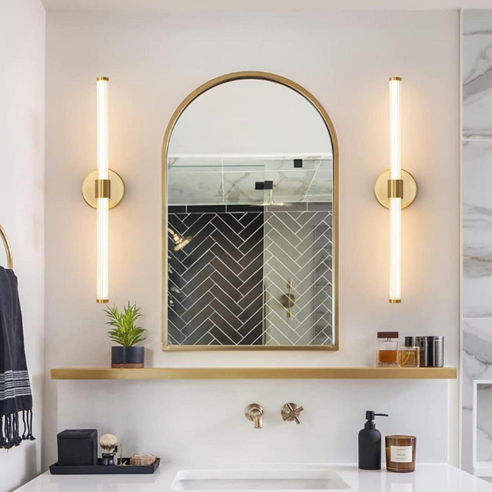 Світильник настінний LED, Бра золотистий 2W, 960 лм, 4000K, лінійне сучасне освітлення для ванної, спальні, вітальні Київ - фото 7