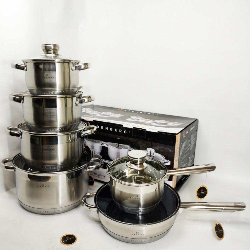 Модные наборы посуды, Набор кастрюль-сотейников, Набор посуды для электрических плит AG-70 Львов - изображение 3