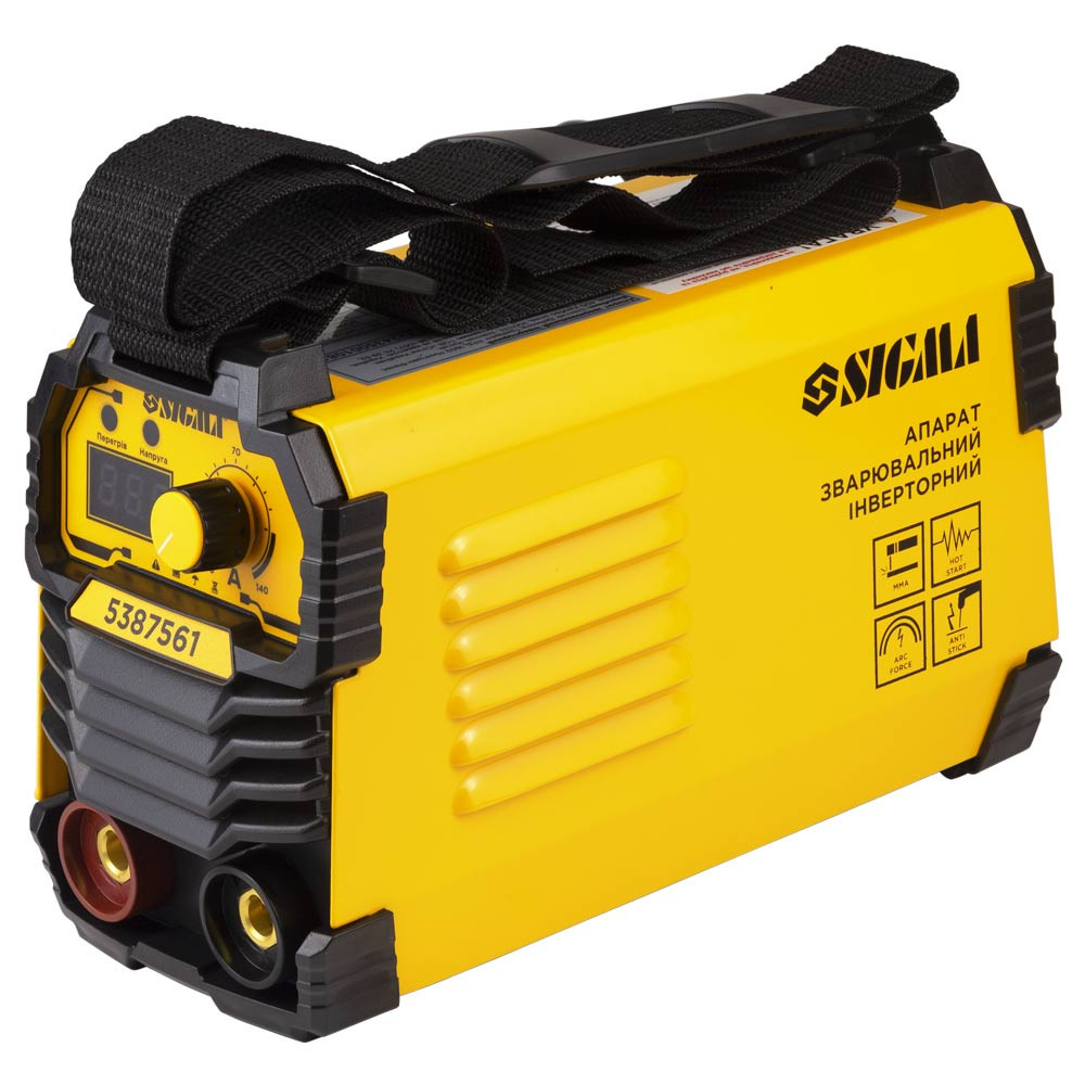 Sigma Аппарат сварочный инверторный ММА-140А электрод 4мм дисплей SIGMA (5387561) Коломия - фото 1