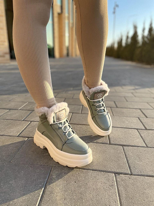 Черевики жіночі BR 07 мята натуральна шкіра зима 37-38р. (4890) Коломия - фото 2