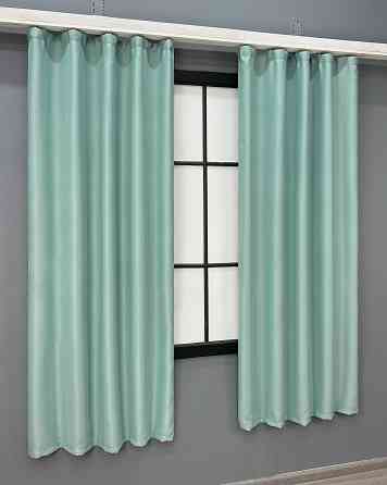 Комплект коротких штор VR-Textil Bruno № 958ш М'ятний 130х170 см 2 шт (35-0465) Київ