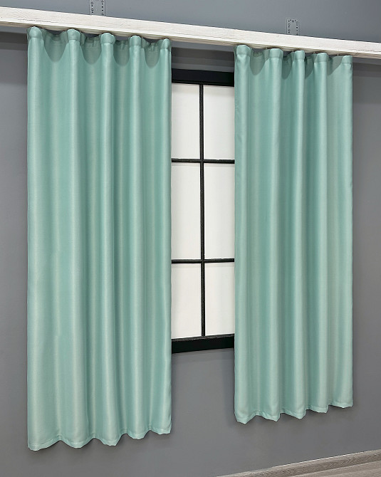 Комплект коротких штор VR-Textil Bruno № 958ш М'ятний 130х170 см 2 шт (35-0465) Київ - фото 3