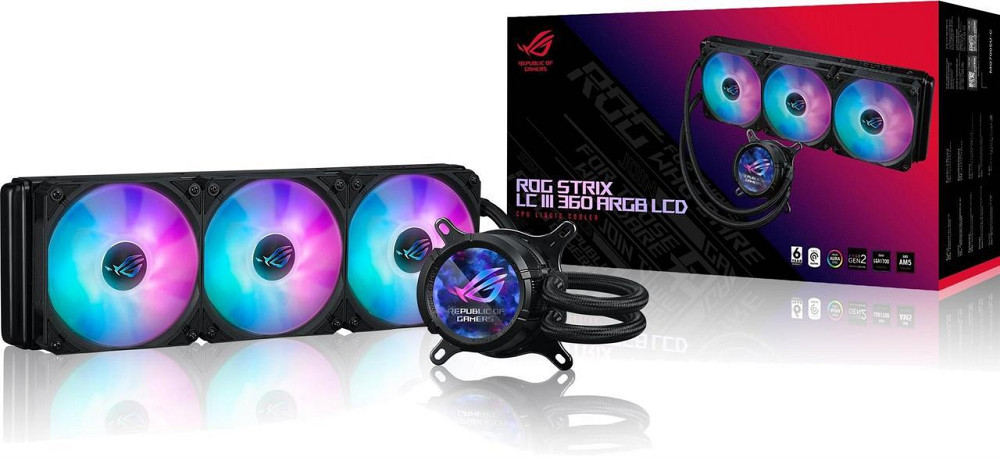 Система водяного охолодження Asus ROG Strix LC III 360 ARGB LCD (90RC00W1-M0UAY0) ( Чорний ) Харків - фото 3