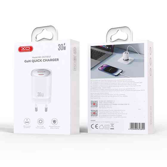 Мережевий зарядний пристрій XO CE21 PD30W/PPS33W 1USB-A+1USB-C білий Львів