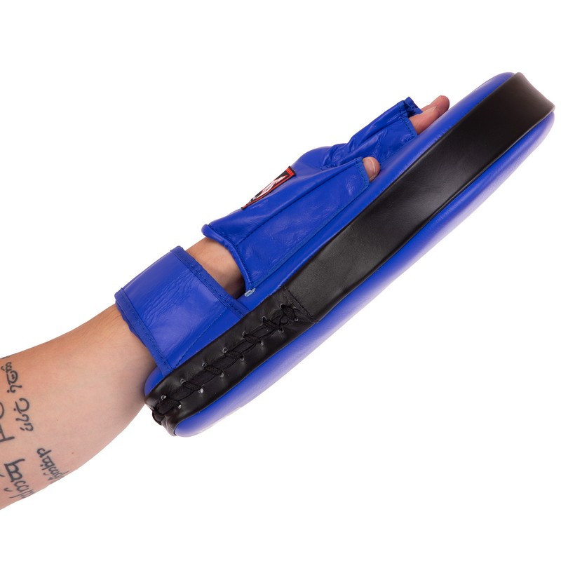 Лапа Пряма подовжена для боксу та єдиноборств TWINS PML-9-L ліва розмір 36x19x6 см синій Київ - фото 8