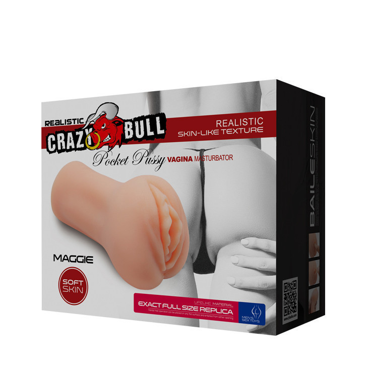 Мастурбатор вагіна Crazy Bull Maggie тілесний, 15.2 х 8.5 см Sex Aura Київ - фото 9