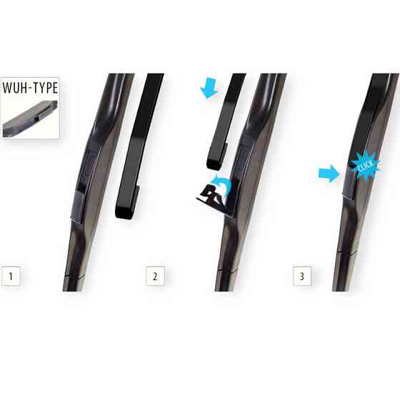 Щітка oximo hybrid 475мм під гак 9мм двірника Мукачево