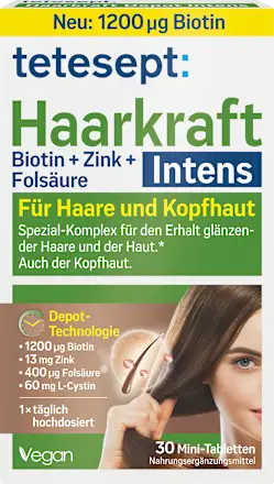 Tetesept Haarkraft Intens Mini-Tabletten 30 St витамины для волос Киев - изображение 1
