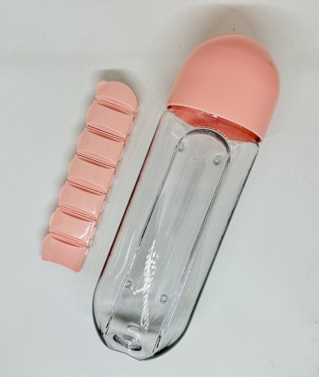 Пляшка для води з таблеткою Pill Bottle рожева Вінниця - фото 2