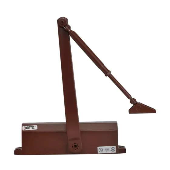 Дверний доводчик Dortec DT-65H Brown з фіксацією дверей у відчиненому положенні (63-00027) Київ