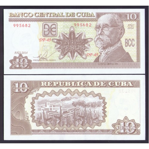 КУБА. 10 песо 2014р. UNC Полтава - фото 1