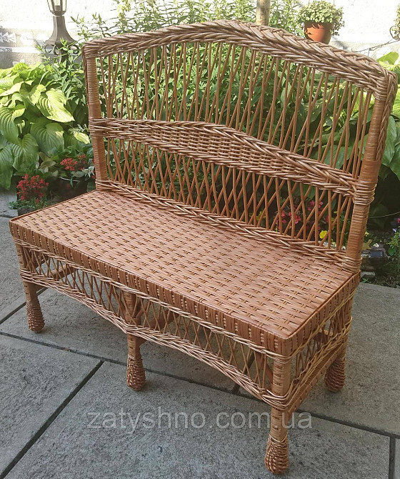 Скамейка лавка плетеная Киев - изображение 5