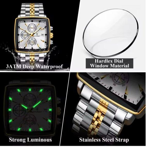 Чоловічий наручний годинник Poedagar Parus (Сріблястий) Київ - фото 9