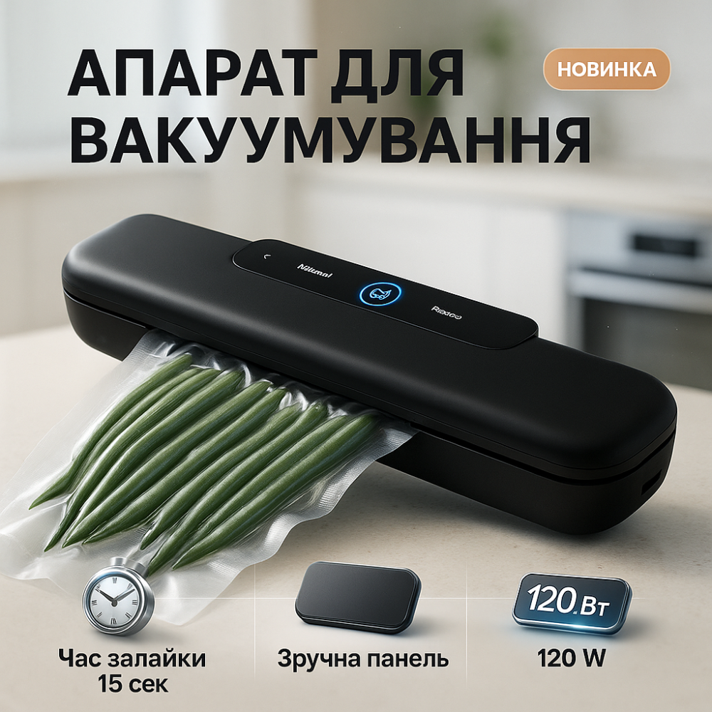 Вакууматор для запаювання пакетів, Вакуумна машина для зберігання, Надійний вакууматор PV-31 Львів - фото 4