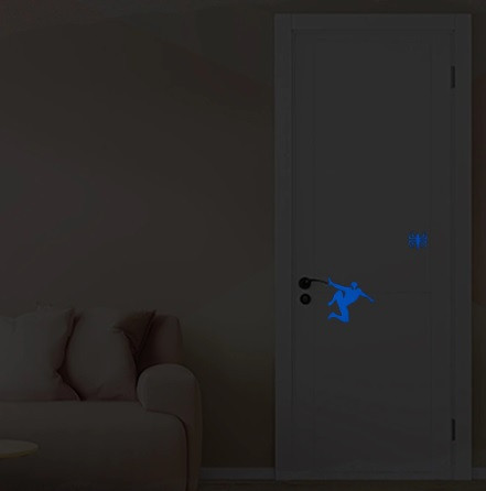 Фосфорная наклейка Человек Паук 10 на 10 см голубой Киев - изображение 2