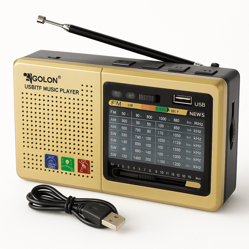 Портативный радиоприемник с MP3 MP3 USB Golon RX-6622, Мощный портативный многочастотный радиоприемник OT-99 Львов - изображение 19