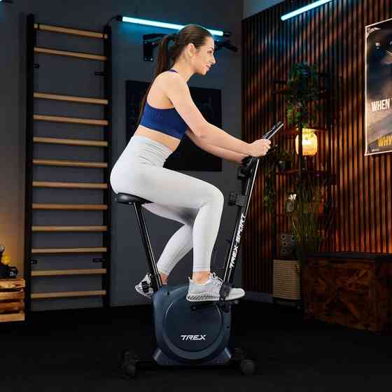 Велотренажер магнитный TX-350MB домашний компактный тренажер для дома кардио и фитнес тренировок СИНИЙ Киев