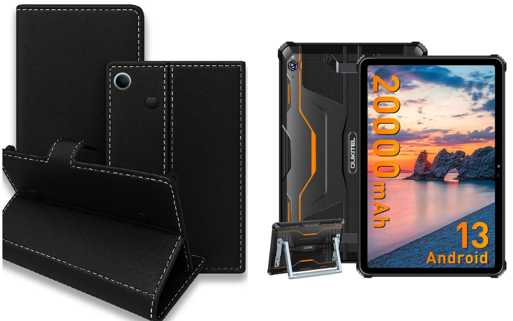 Книжка-трансформер для планшета Oukitel Rt5, Oukitel Rt6, колір Black Київ - фото 1
