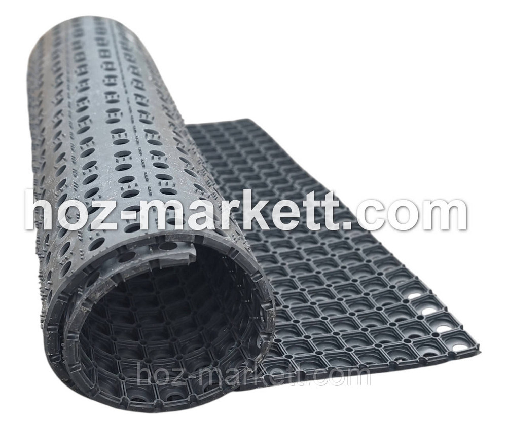 Килимок 150 х 100 х 1.6 см гумовий брудозахісний з отворами, гумове покриття Ковер 150 см х 100 см Харків - фото 10