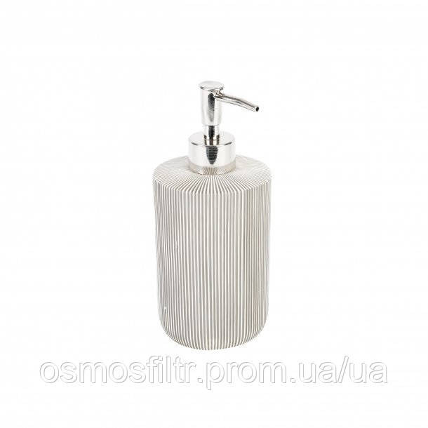 Дозатор для мыла Axentia Монтре серый полирезин Ø 8,5 см Н 19,5 см 360 мл 348 г (133904) Киев - изображение 1