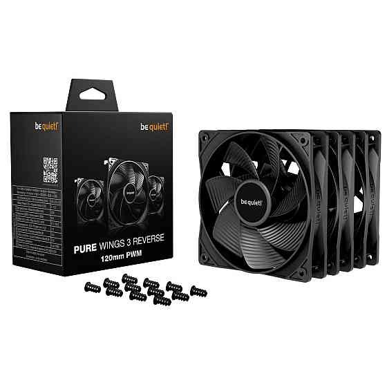 Вентилятор be quiet! Pure Wings 3 120mm PWM Reverse 3-Pack Black (BL137) ( 22123 ) Харьков