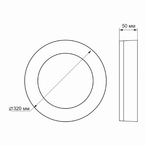 LED Світильник 30W 5000К 220V круглий чорний VL-BHFR-305B Videx Житомир