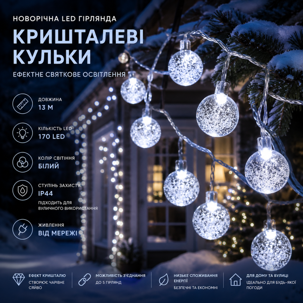 Новогодняя LED гирлянда 
