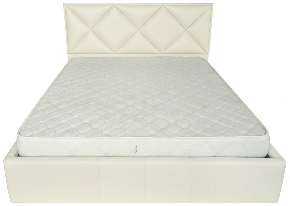 Кровать Двуспальная Leeds VIP 160 х 200 см Fly 2200 A1 С дополнительной металлической цельносварной рамой Белый Днепр - изображение 14