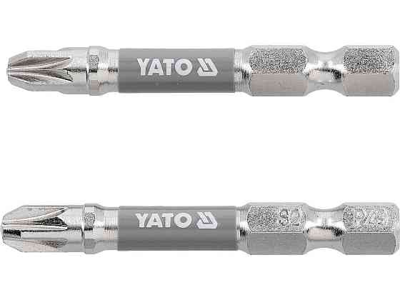 Насадка викруткова YATO PZ3 х 50 мм. HEX 1/4", покрита нікелем, 2шт.[10] Одеса