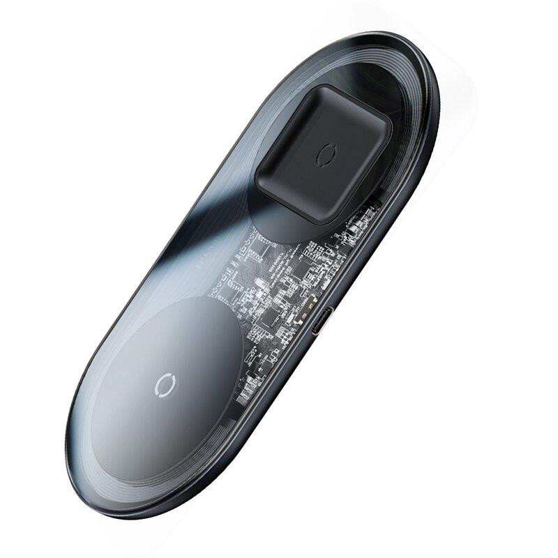 Беспроводное зарядное устройство Baseus Simple 18W 2 in 1 Crystal (WXJK-A01) Simple 18W 2 in 1 Crystal (WXJK-A01) Киев - изображение 4