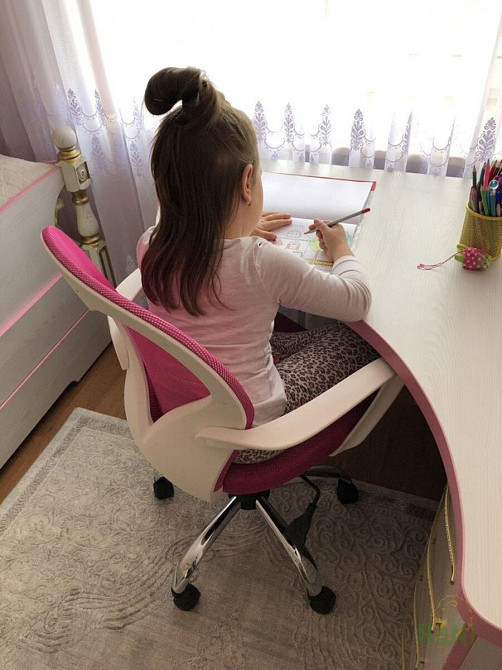 Крісло поворотне DAISY рожеве Киев - изображение 9