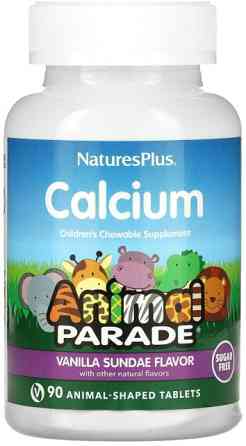 Кальцій для дітей Nature's Plus Calcium Children's Animal Parade 90 жув таблеток Ваніль Київ