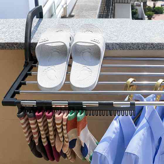 Сушилка для одежды на радиатор,69х31,5х20,5 см,3270B,Черная SBR Киев