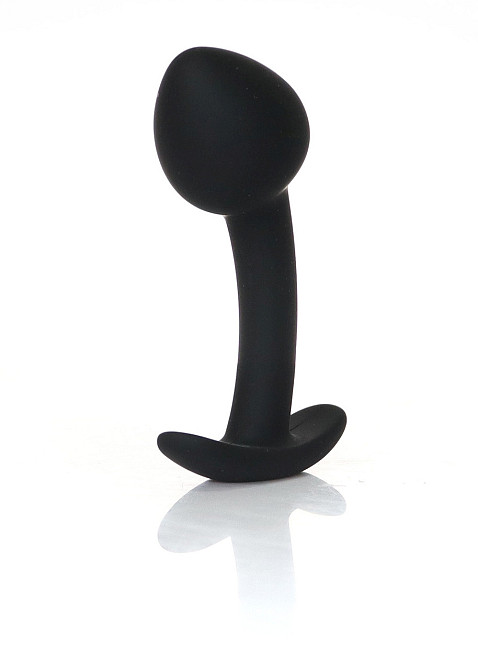 Анальна пробка силіконова Jewellery Curved PLUG- M Sex Aura Київ - фото 3