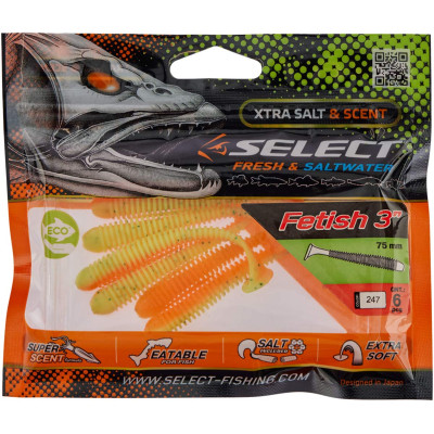 Силикон рыболовный Select Fetish 3" 247 (6 шт/уп) (1870.71.24) Винница - изображение 2