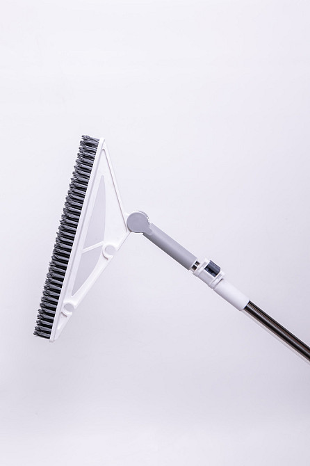 Household Трикутна швабра з металевою ручкою та гумовою кромкою для плитки, ламінату, лінолеуму Киев - изображение 3