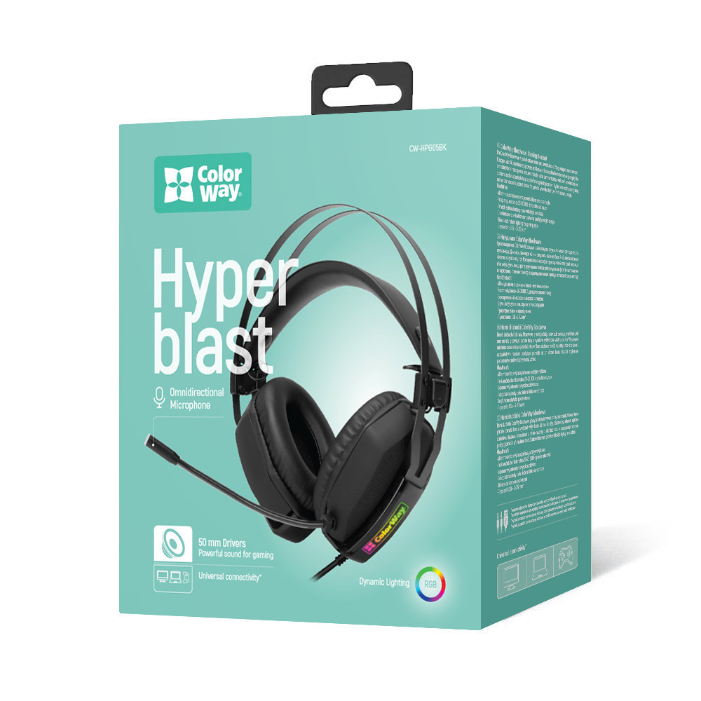 Гарнітура ColorWay Hyperblast RGB Black (CW-HPG05BK) ( 26480 ) Харьков - изображение 6