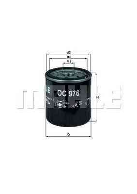 KNECHT (MAHLE) OC 976 — Масляный фильтр | Надежная защита двигателя и эффективная очистка моторного масла Ковель