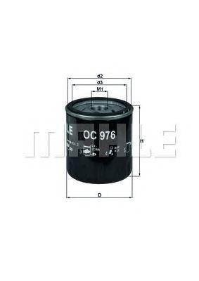 KNECHT (MAHLE) OC 976 — Масляный фильтр | Надежная защита двигателя и эффективная очистка моторного масла Ковель - изображение 1
