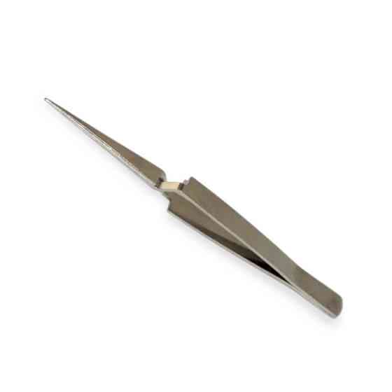 Пинцет 117мм прямые губки с обратным зажимом Мукачево