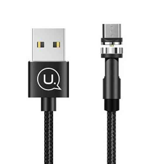 Кабель Usams US-SJ474 U59 Micro Rotatable Magnetic Charging Cable 1m Black Киев