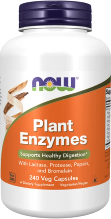 Энзимы Now Foods Plant Enzymes 240 раст капс Киев