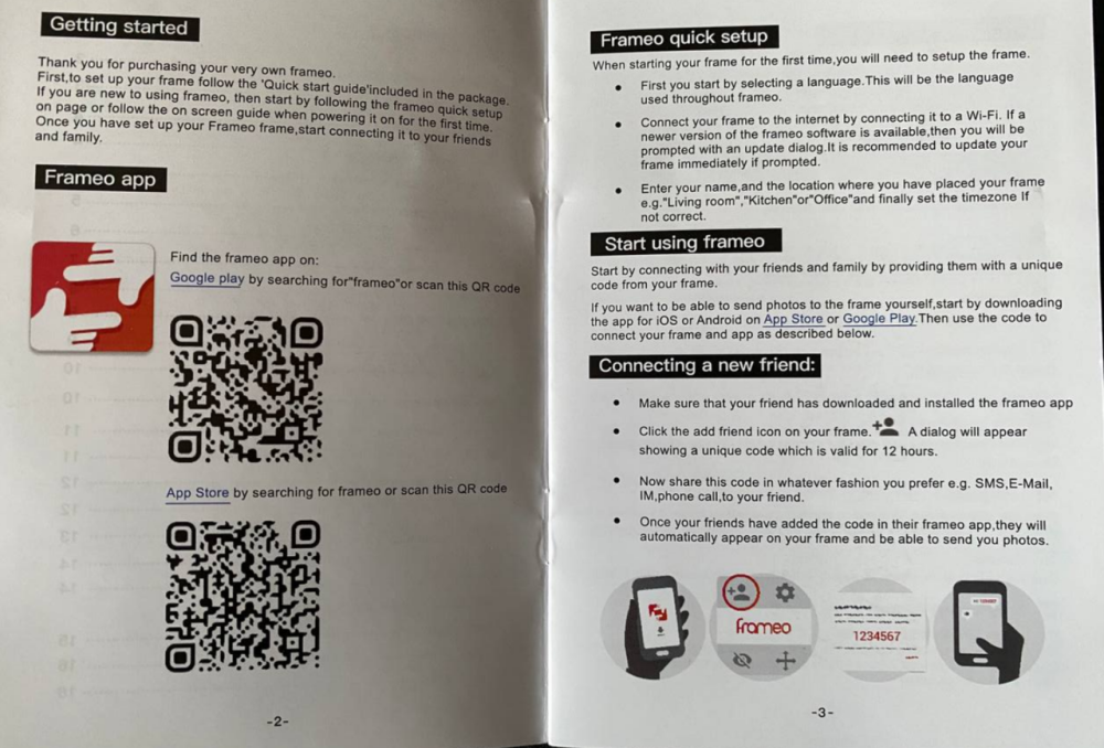 Цифровая фоторамка Frameo 10,1