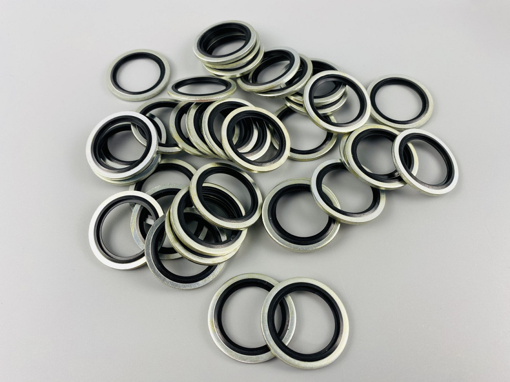 Набір шайб із гумовими кільцями (100 шт.) для будь-якої гідравліки. Мукачево - фото 1