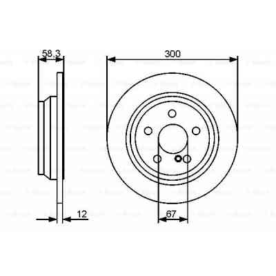 Тормозной диск Bosch 0 986 479 414 Винница