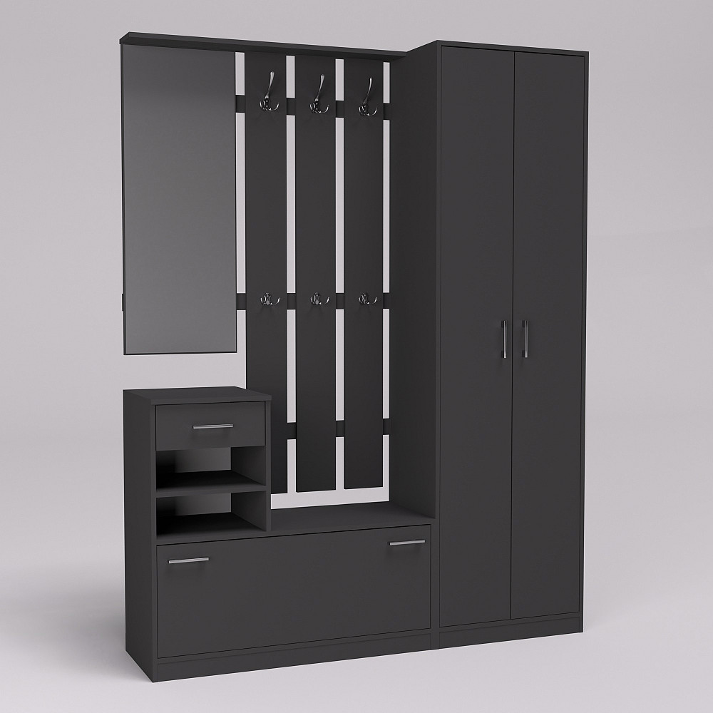 Передпокій Соло-3, Антрацит, 1600/400/2100 Львів - фото 1