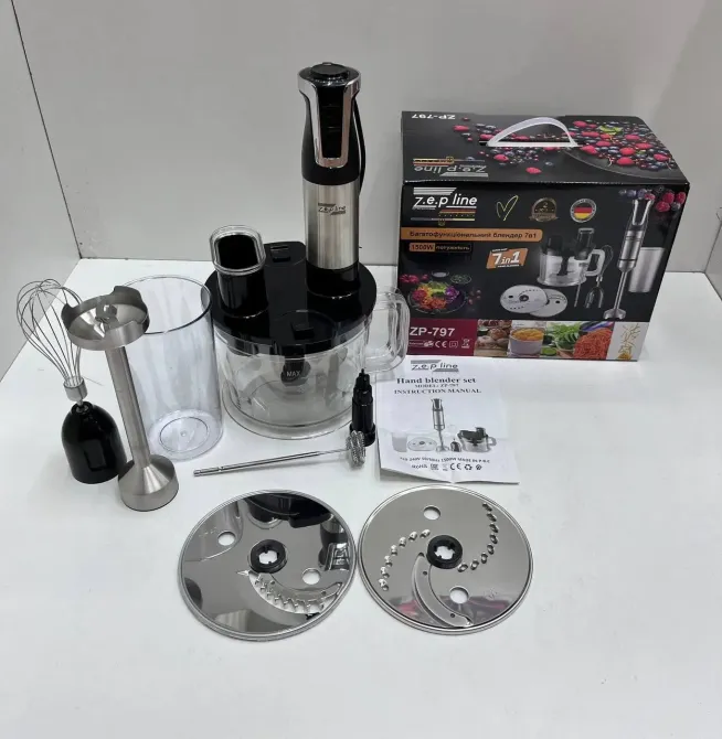 Блендер Zepline ZP-797 1500 Вт 7в1 черный Коломыя - изображение 2