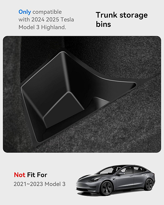 Органайзер для багажника для Tesla Model 3 Highland 2024р. VIHIMAI 2шт Луцк - изображение 3